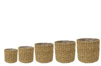 Pot jeu de 5 Ido naturel D29 H26