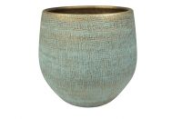 Pot Ryan shiny blue D36 H32