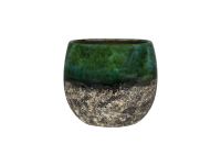 Pot Lindy green black D19 H16