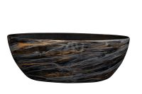 Planter Niene marble black D55x25 H20