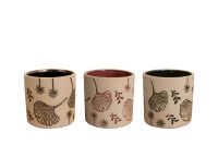 Pot Cena couleur D8 H8 assortiment de 3