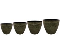 Pot jeu de 4 Caisa thym D38 H35