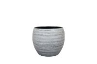 Pot Manuel shiny grey D17 H17