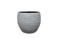 Pot Manuel shiny grey D24 H21