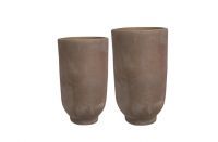 Vase jeu de 2 Kevin choco D38 H65