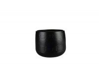 Pot Sytse matt noir D19 H15
