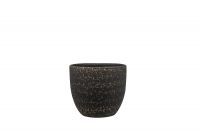 Pot Rinca shiny black D17 H15