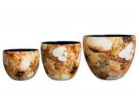 Pot jeu de 3 Cotton creme D21 H16