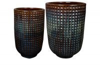 Vase jeu de 2 Maestro purple rain D44 H66