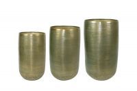 Pot élevé jeu de 3 Rowen new green D41 H72