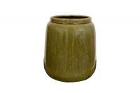 Pot élevé Nine olive vert D21 H23