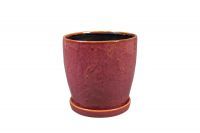 Pot+plat Vivi cherry D17 H16