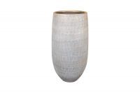 Pot élevé Renzo shiny grey D27 H50